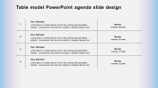 Attractive PowerPoint Presentation Agenda Slide Template